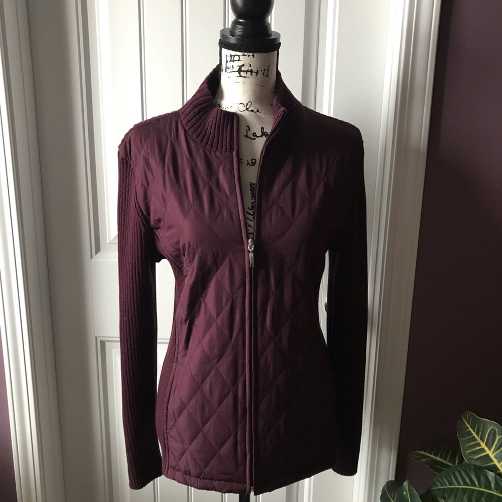 Purple sweater/jacket~small